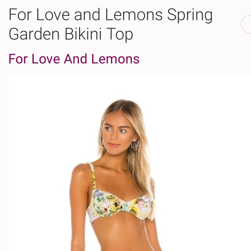 ISO bikini top spring garden
